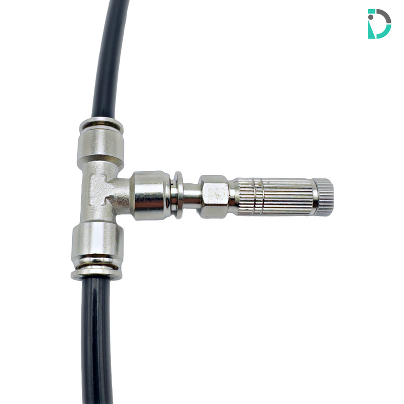 Load image into Gallery viewer, Straight Nozzle Adapter 10-24 Treaded  / 1/4" Push-in for misting systems