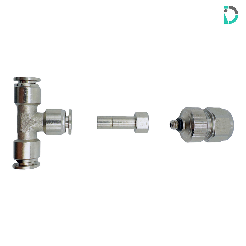 Load image into Gallery viewer, Straight Nozzle Adapter 10-24 Treaded  / 1/4" Push-in for misting systems