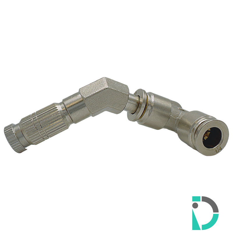 Load image into Gallery viewer, Nonfiltered Slimline Misting Nozzle with 45 Degree Adapter and Tee