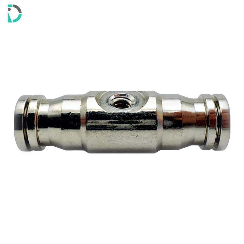Load image into Gallery viewer, Tapped Straight Union Push-In Fitting - 1/4" with 10-24 Tapped Thread for misting systems
