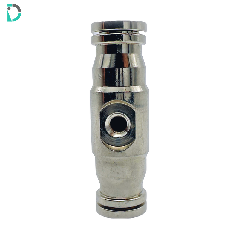 Load image into Gallery viewer, Tapped Straight Union Push-In Fitting - 1/4" with 10-24 Tapped Thread for misting systems