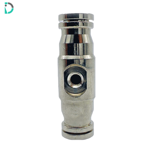 Tapped Straight Union Push-In Fitting - 1/4" with 10-24 Tapped Thread for misting systems