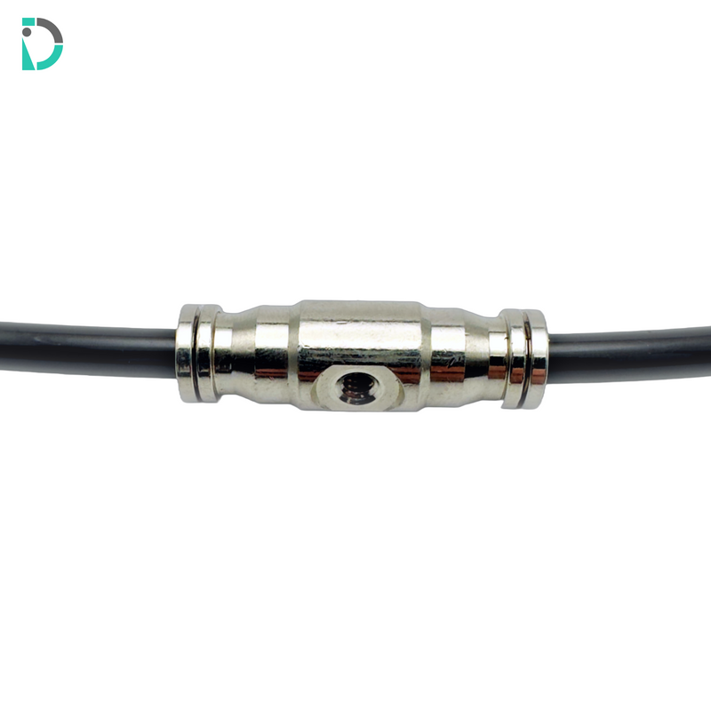 Load image into Gallery viewer, Tapped Straight Union Push-In Fitting - 1/4" with 10-24 Tapped Thread for misting systems