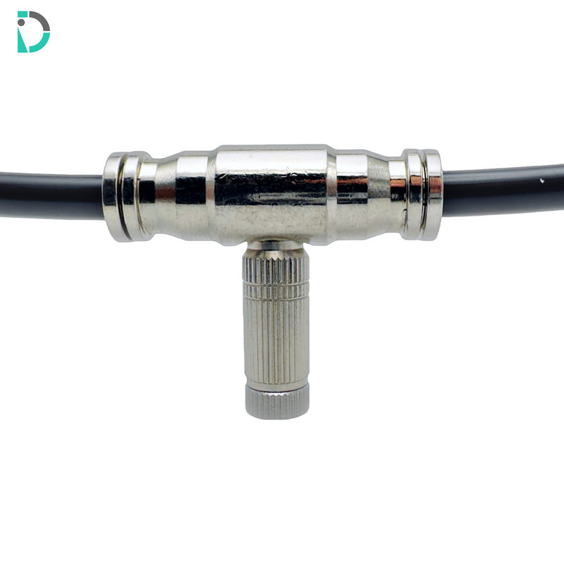 Load image into Gallery viewer, Tapped Straight Union Push-In Fitting - 1/4" with 10-24 Tapped Thread for misting systems