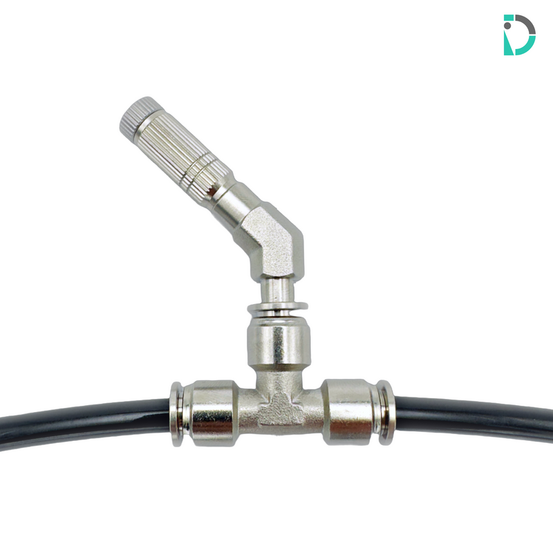Load image into Gallery viewer, Filtered Slimline Misting Nozzle with 45 Degree Adapter and Tee