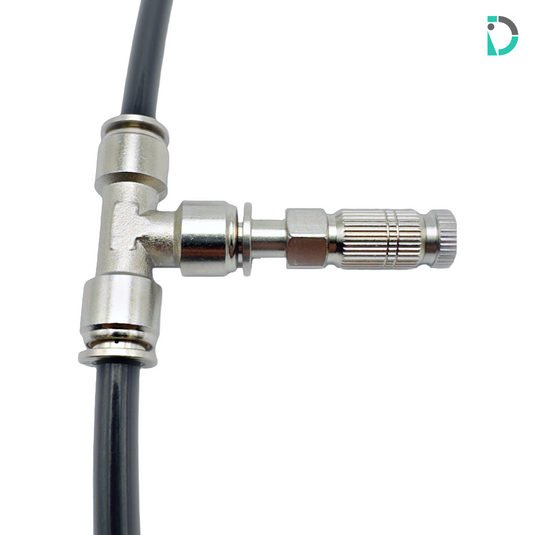 Nonfiltered Slimline Misting Nozzle with Straight Adapter and Tee