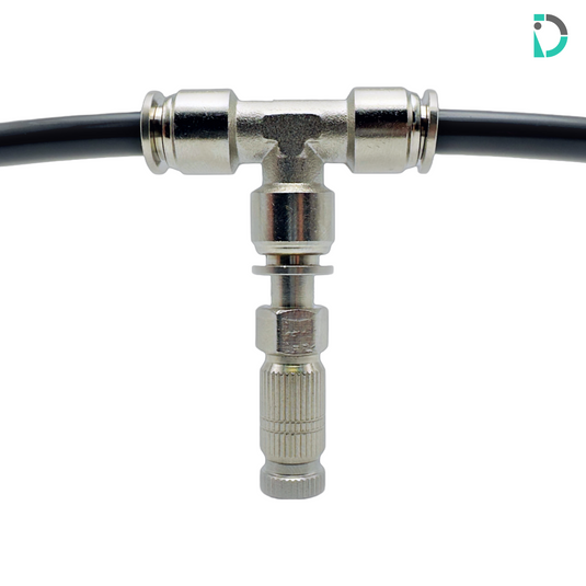 Nonfiltered Slimline Misting Nozzle with Straight Adapter and Tee