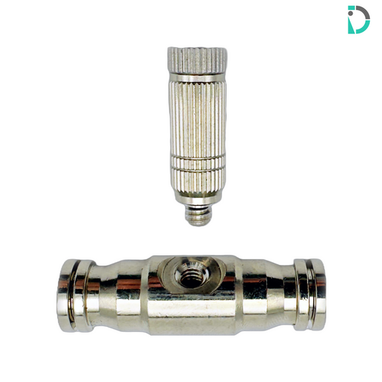 Filtered Slimline Misting Nozzle with 10-24 Tapped Coupler