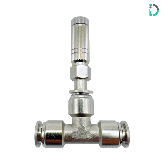 Filtered Slimline Misting Nozzle with Straight Adapter and Tee